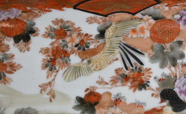 Kutani porcelain tray, late 19th - early 20th century. Meiji period - Image 4