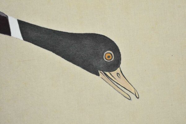 Hanging scroll painting 'Wild goose and the moon' - Image 4