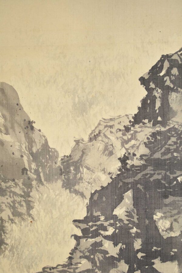 Hanging scroll painting  'Waterfall' - Image 8