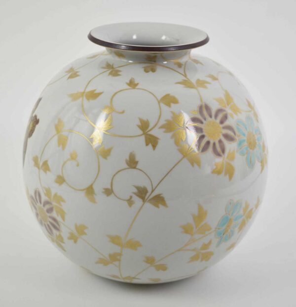 Japanese vintage ceramic vase 'Butterfly' - Image 3