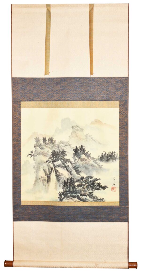 Hanging scroll 'Landscape' - Image 6