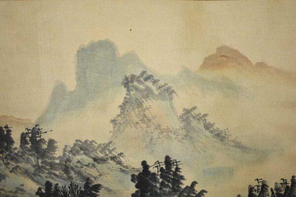 Hanging scroll 'Landscape' - Image 4