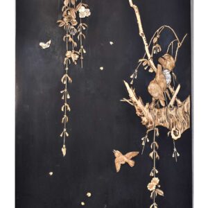 Japanese Ranma wood carving architecture panels